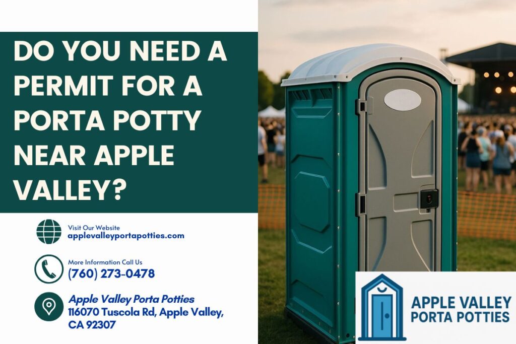 Do You Need A Permit For A Porta Potty near Apple Valley